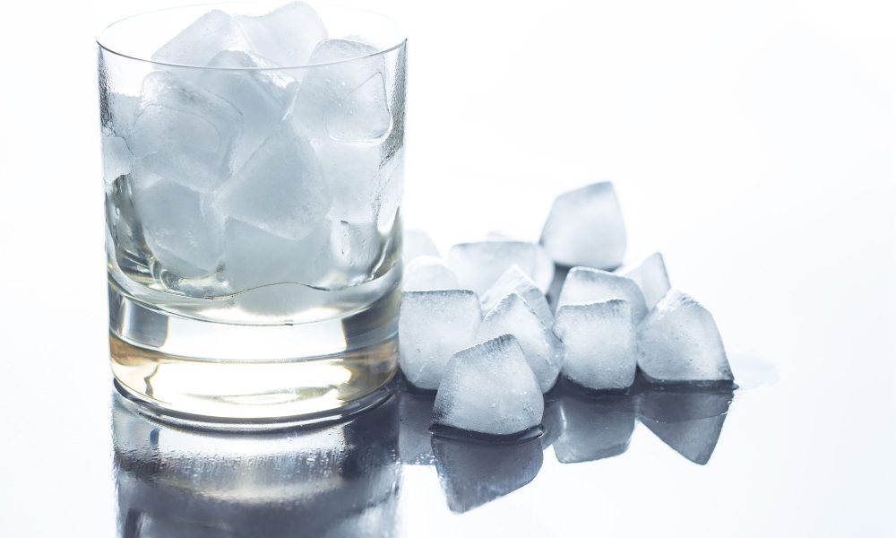 cold ice cubes